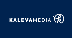 Kaleva Media logo tummansinisellä taustalla