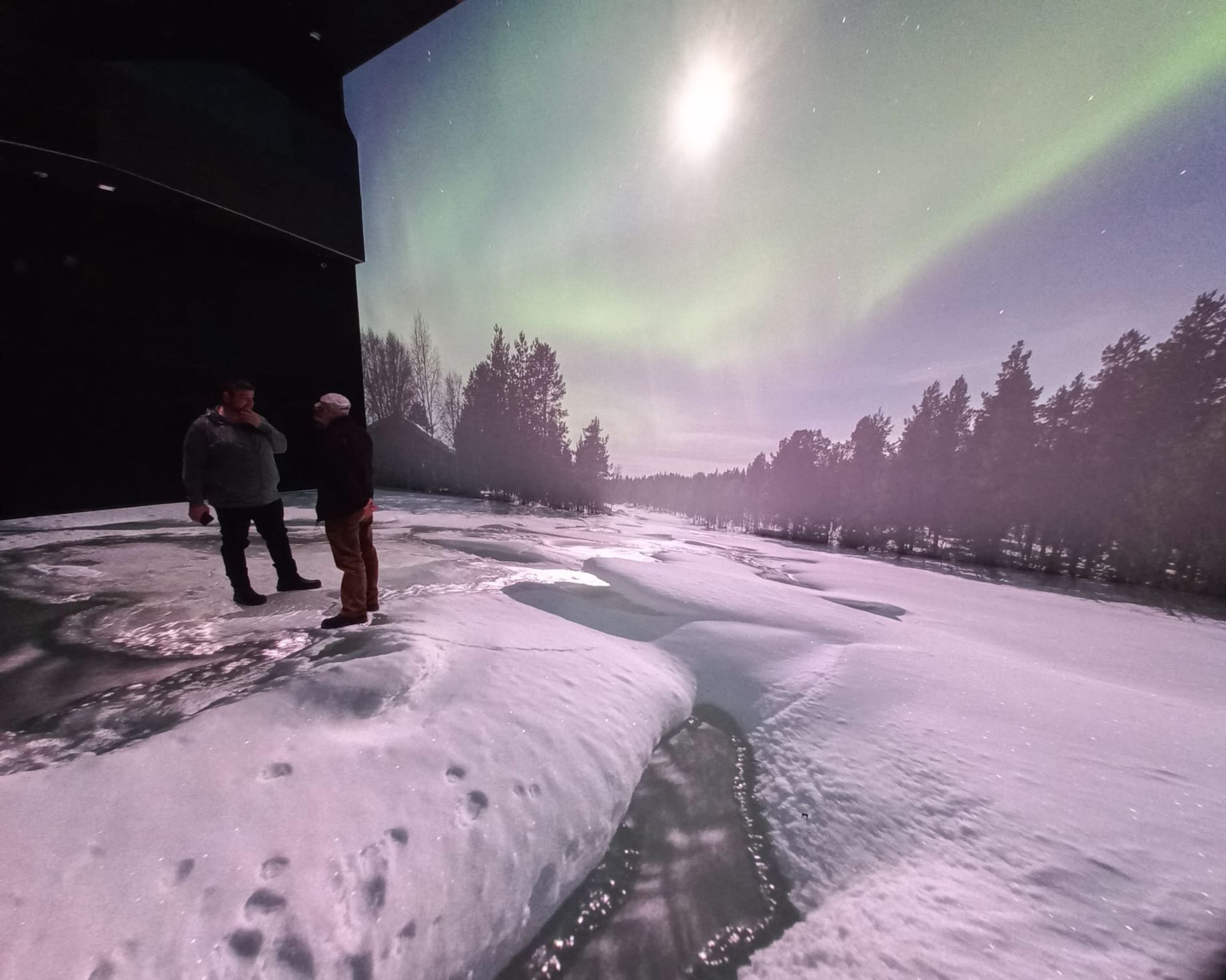 Visualisation of the Aurora exhibition space