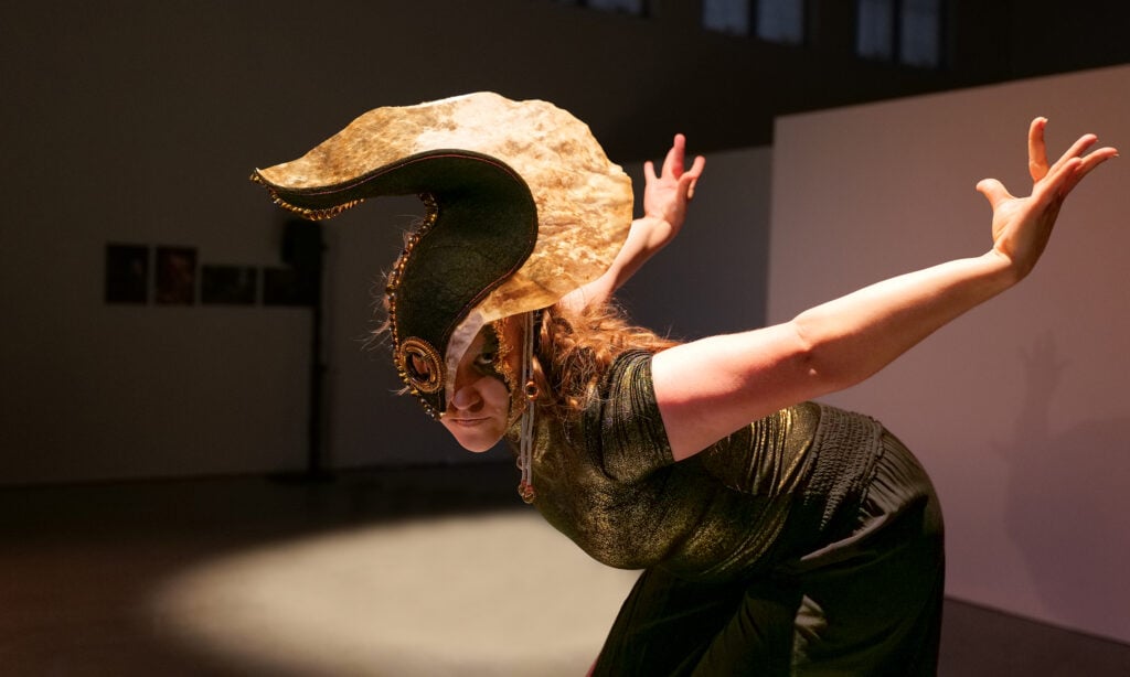Ann-Sofie Kallok, Guoddi, 2025. Dancer: Ann Katri Helander. Photograph: Albinas Liutkus.
