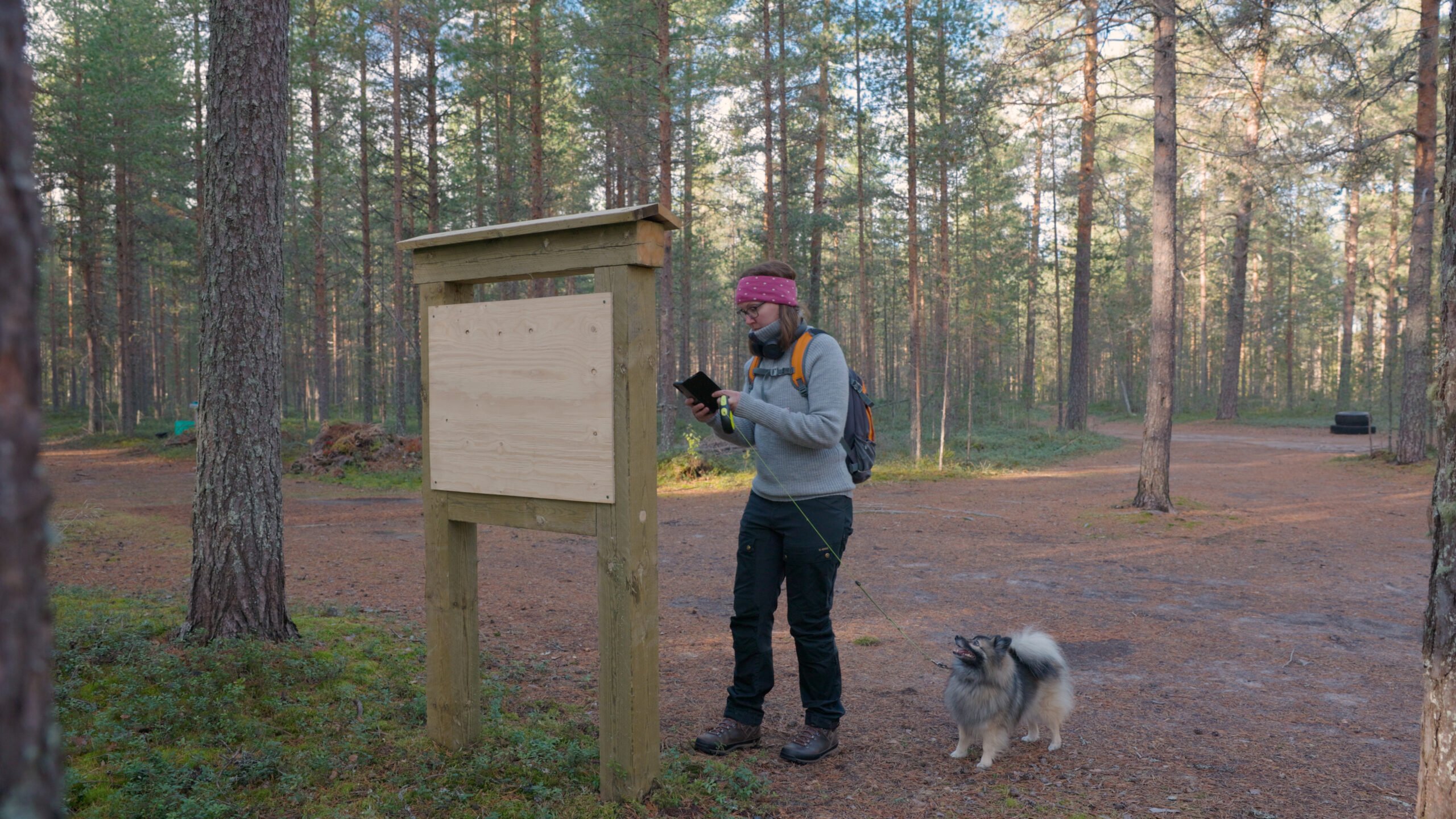 Sanginkonnun taiderastit on helppo saavuttaa nyt myös uuden digikartan avulla. Kuva: Satu Pietilä.