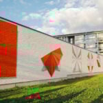 The fourth mural in the Oulu2026 mural series in Toppila. Photo: Linnea Laatikainen / Oulu Cultural Foundation