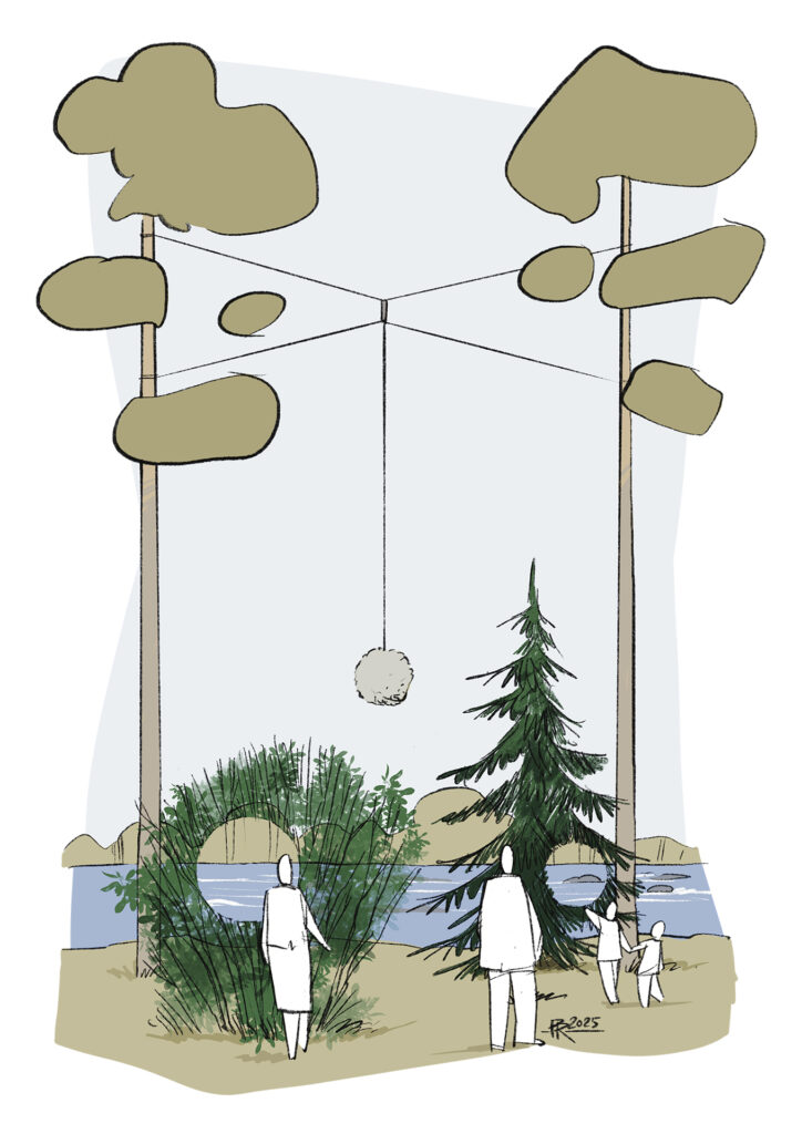 Kuvituskuva teoksesta "Olet Tässä (You Are Here), Antti Laitinen