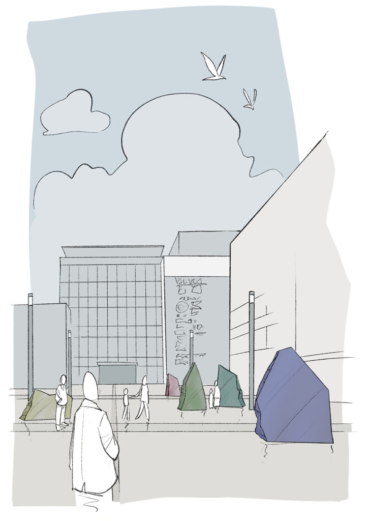 Kuvituskuva Rana Begumin teoksesta: No. 1574 Stone