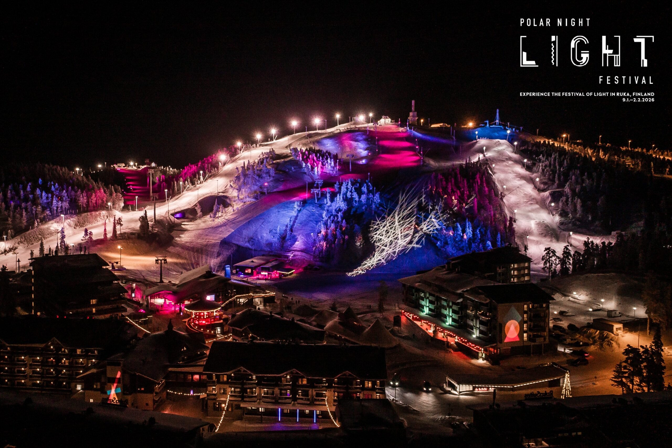 Polar Night Light Festival, Ruka Ski Resort, Kuusamo