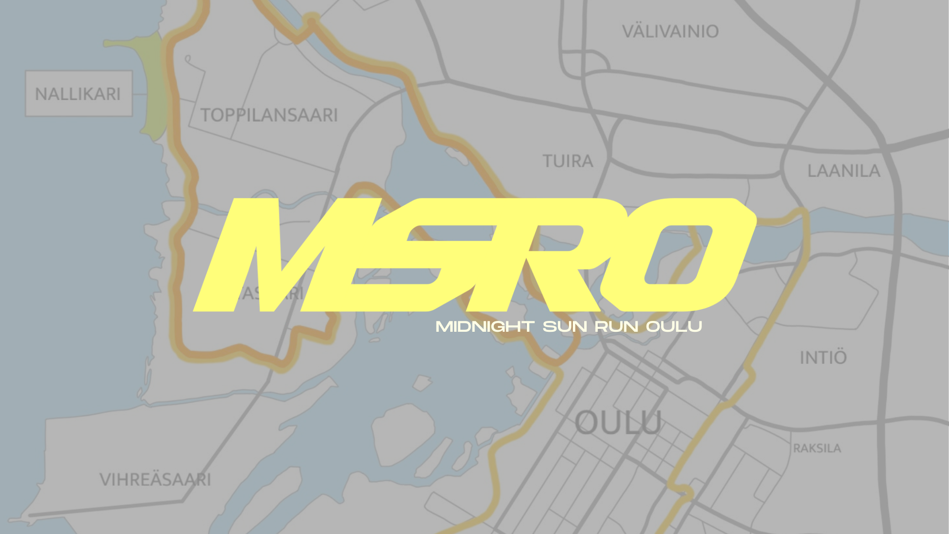 Midnight Sun Run Oulu -tapahtuman logo