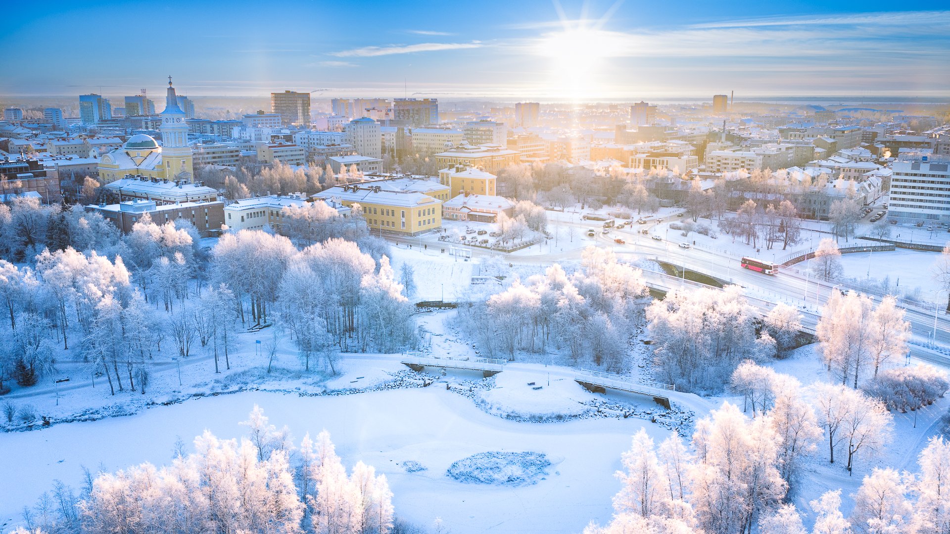 Oulu talvella, kuvaaja Tero Suutari