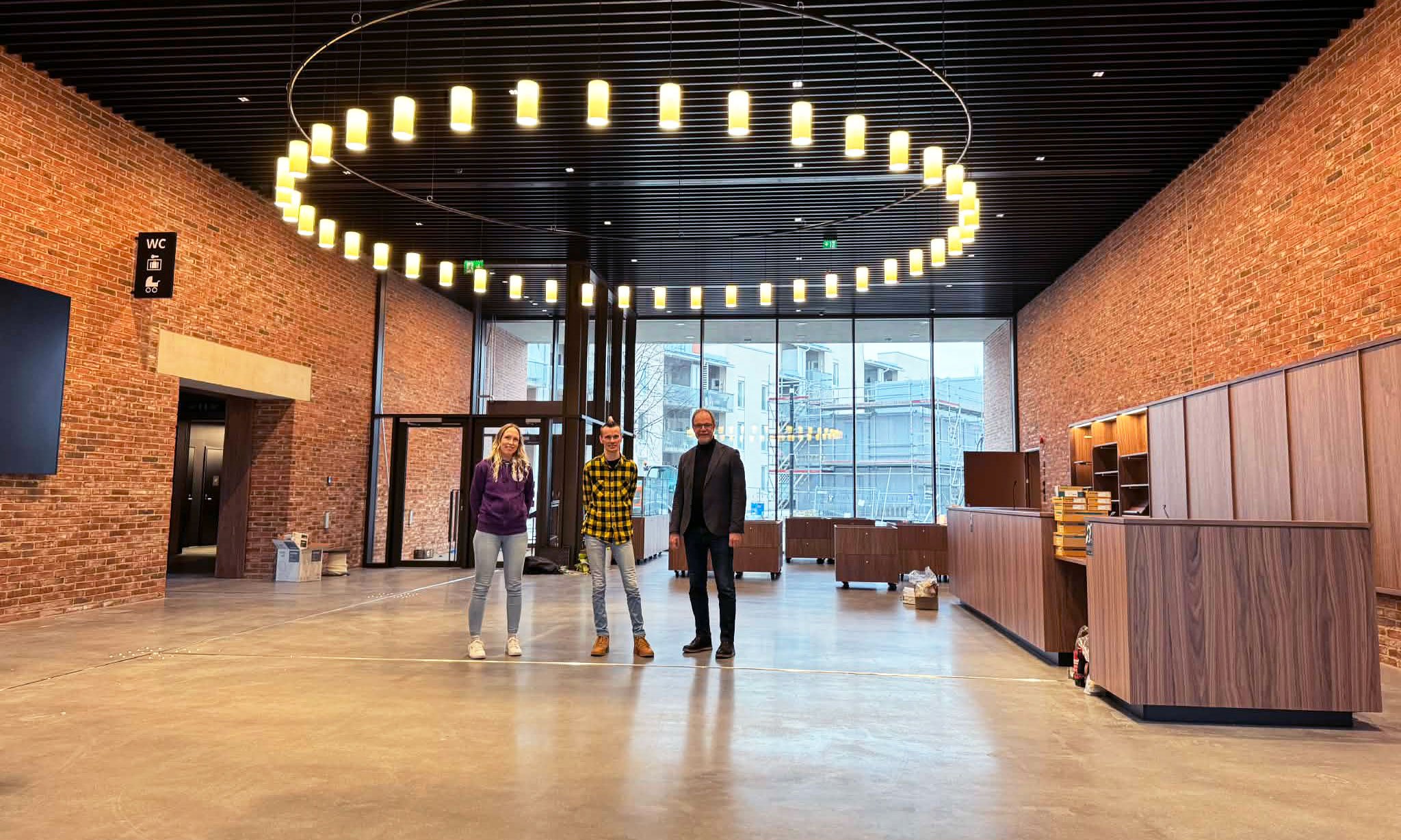 Tiiman aulatila alkaa vähitellen saada muotonsa.