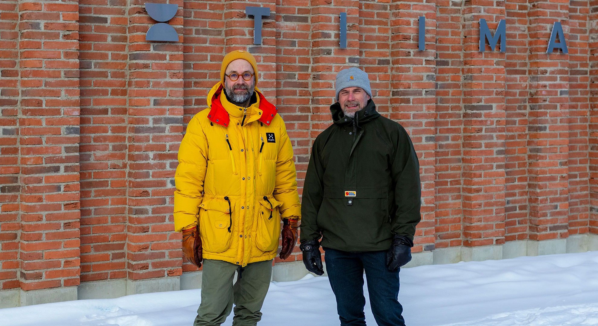 Studio Oudon Jussi Saarela ja Tero Takalo odottavat elämystila VISIO:n avautumista. Kuva: Mika Friman.