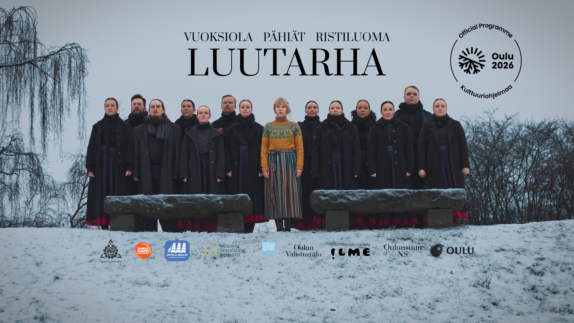 Kansantanssiteatteriteos Luutarha kantaesitetään elokuussa Kulttuuritalo Valveella. Kuvassa oululainen, vuoden 2026 kansantanssiyhtye Pähiät. Kuva: Livertäjä.