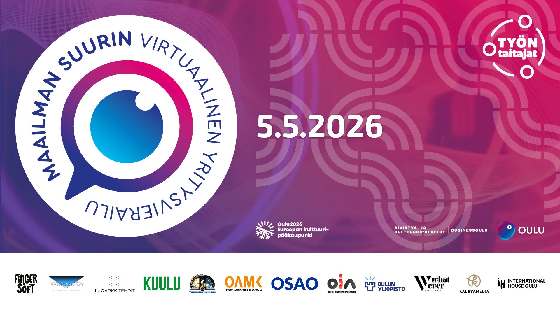 Maailman suurin virtuaalinen yritysvierailu 2026 - Vierailukohteena olevat yritykset ja oppilaitokset sekä tapahtumakumppanit.