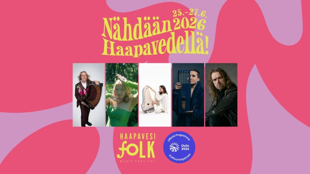 Haapavesi Folk Music Festivalin 2026 esiintyjiä.