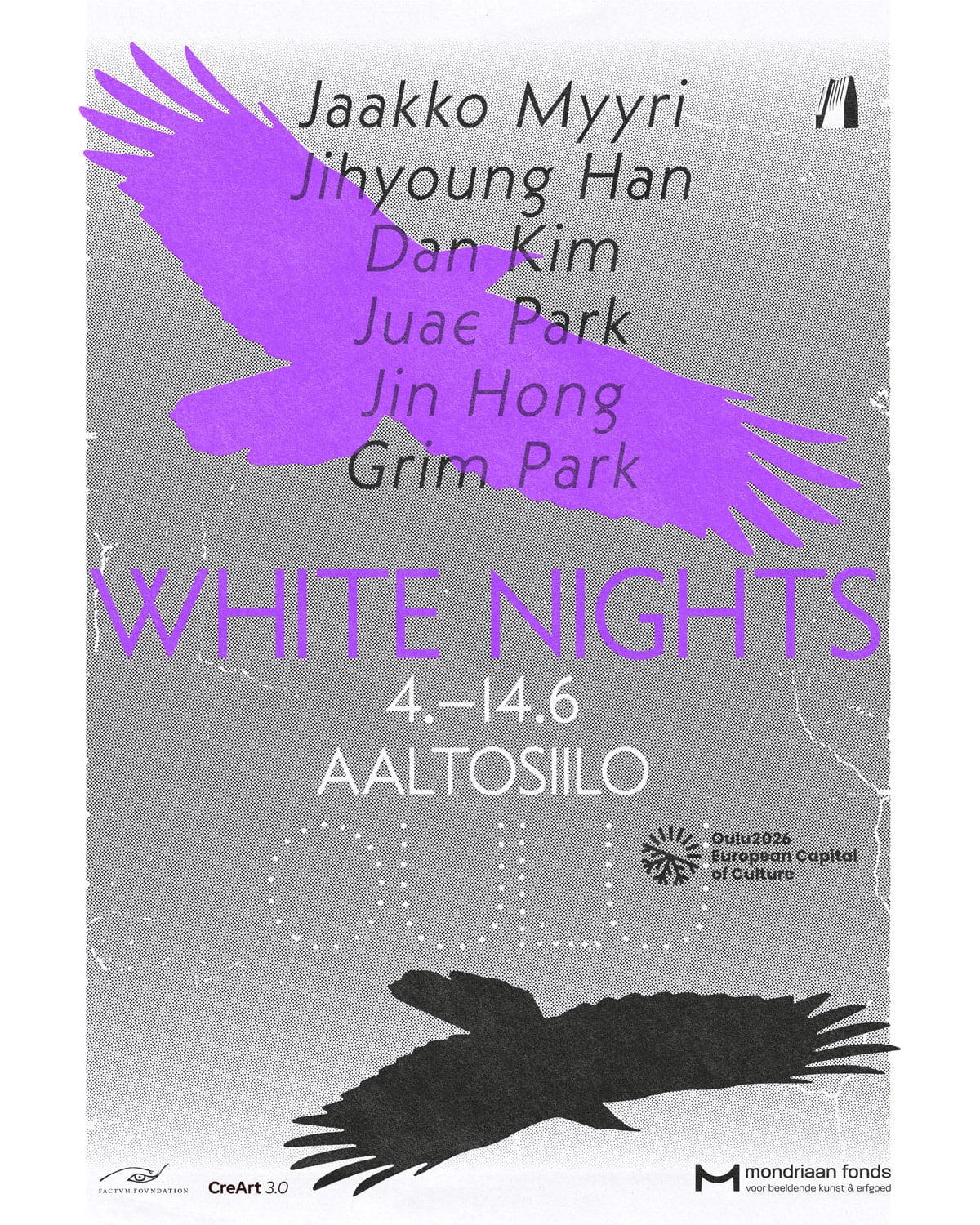 White Nights exhibition poster (Graphic designer: Samuli Saarinen)