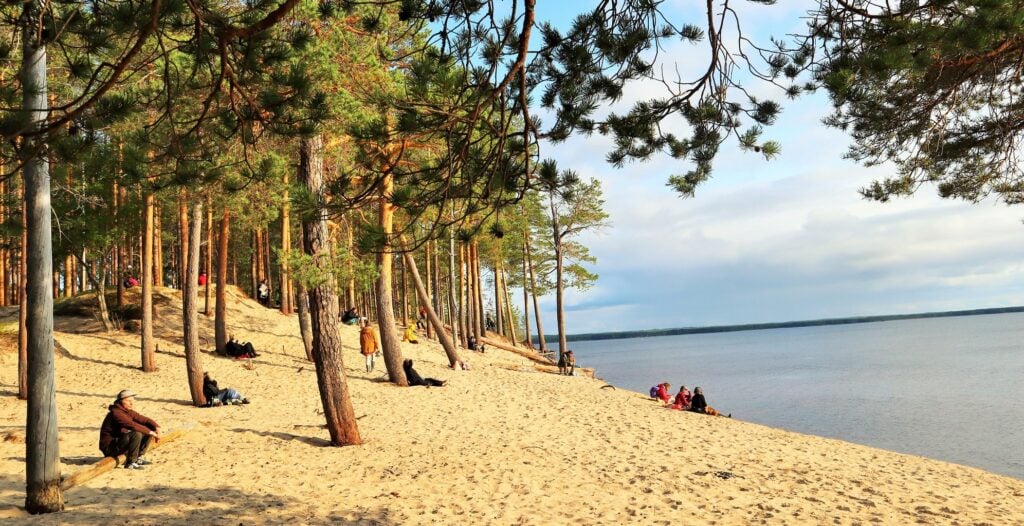 Image from the flying sand cliff on the Ärjä Island Picture: Ia Samoil