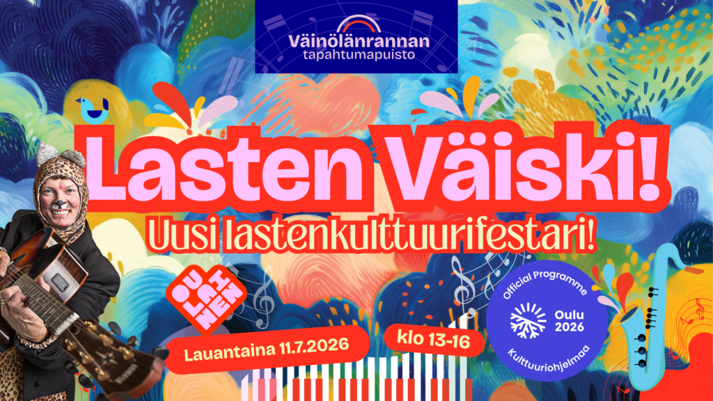 Lasten Väiski! Tapahtumakuvassa Miska Pressan Katti (kuva: Valto Savolainen / Oulaisten Kulttuuripalvelut).