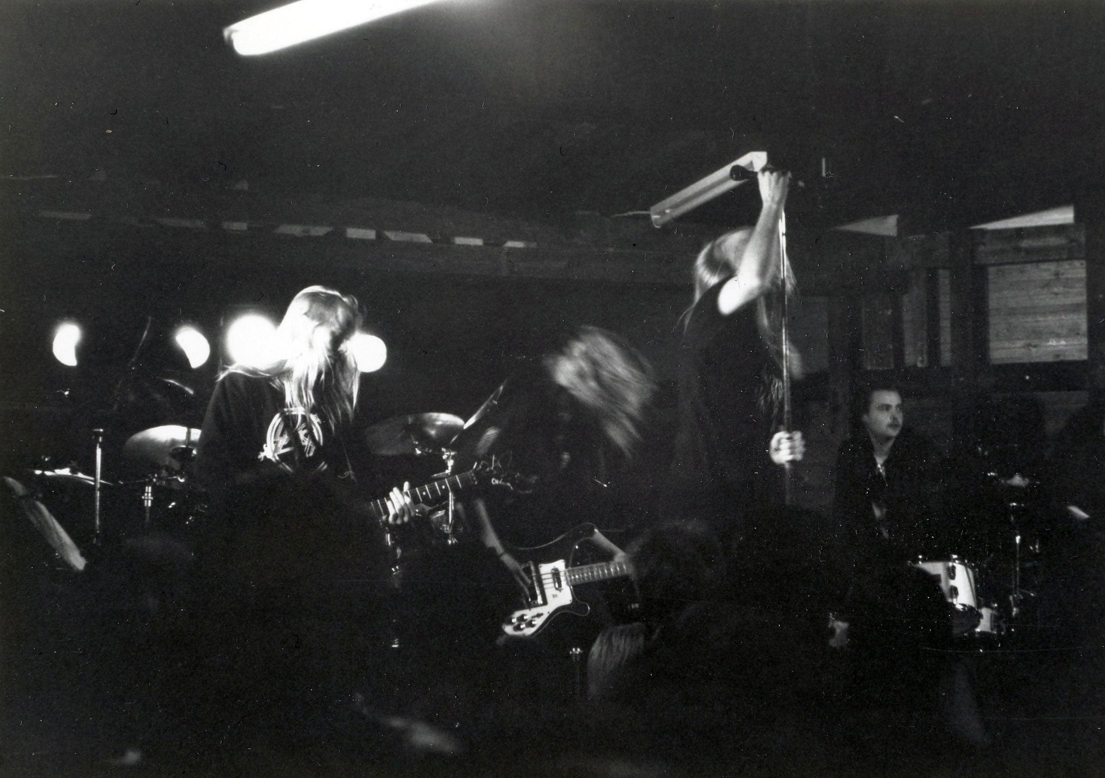 National Napalm Syndicate, Pudasjärvellä 1989. Kuva: Jukka Kyrön kokoelma.