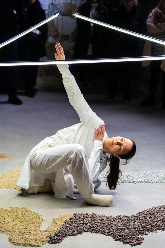 TaikaBox performance at AaltoSiilo interacting with INTER-FACE:ing LuxuryLogico on 25 October.
