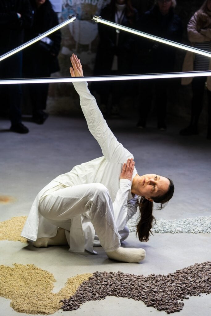 TaikaBox performance at AaltoSiilo interacting with INTER-FACE:ing LuxuryLogico on 25 October.