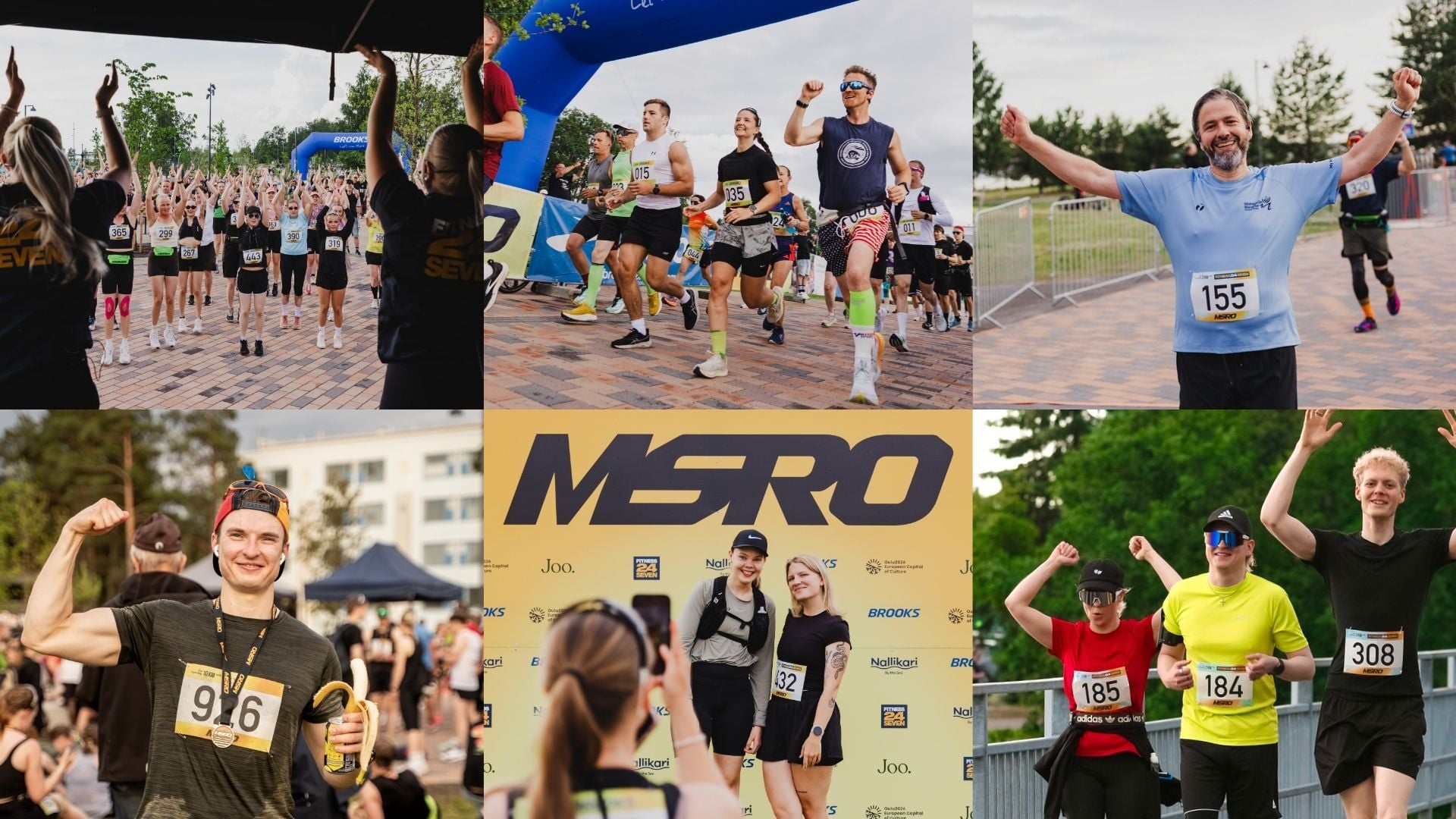 Midnight Sun Run Oulu -juoksutapahtumasta kuvia